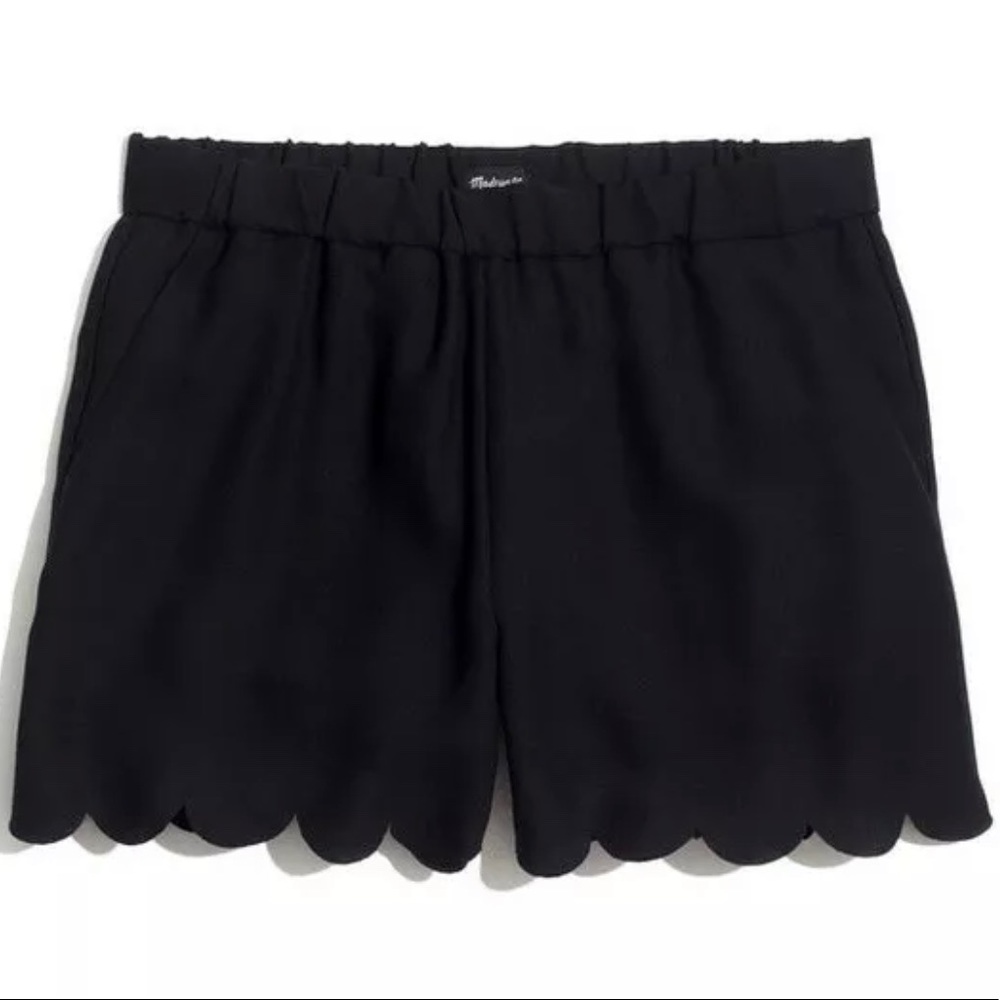 Madewell Scallop Hem Pull On Shorts